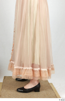  Photos Woman in historical Celebration dress Historical Clothing leg lower body pink dress 0003.jpg